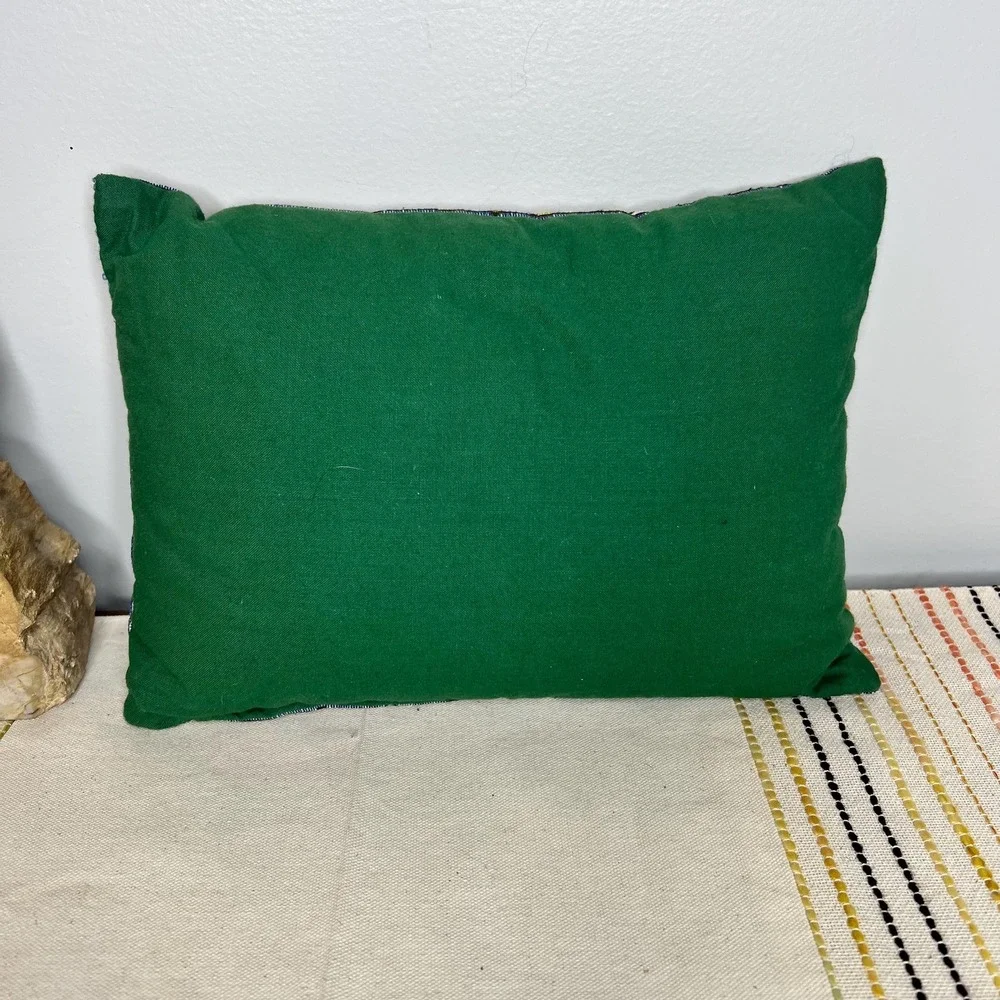 USA Fruit Bouquet Green Tapestry Throw Pillow 11.5